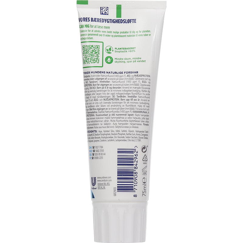 Dentifricio Zendium 75 ml Bianco Fresco Zendium