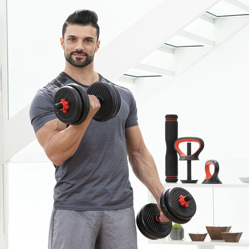 Sixfit Innovagoods 6-in-1 verstelbare gewichtenset met trainingshandleiding