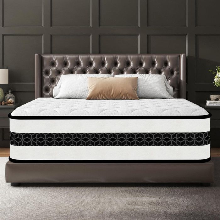 Στρώμα 140x190 cm, πάχος 30 cm, υβριδικό στρώμα με αφρό μνήμης και Blue Latex, 7 ζώνες, πιστοποιημένο Oeko-Tex, σκληρότητα
