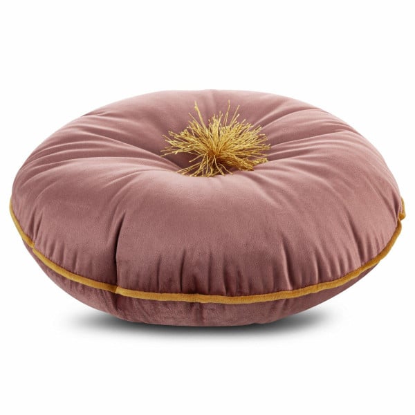 Poduszka VELVET/67 40 cm różowa okrągła