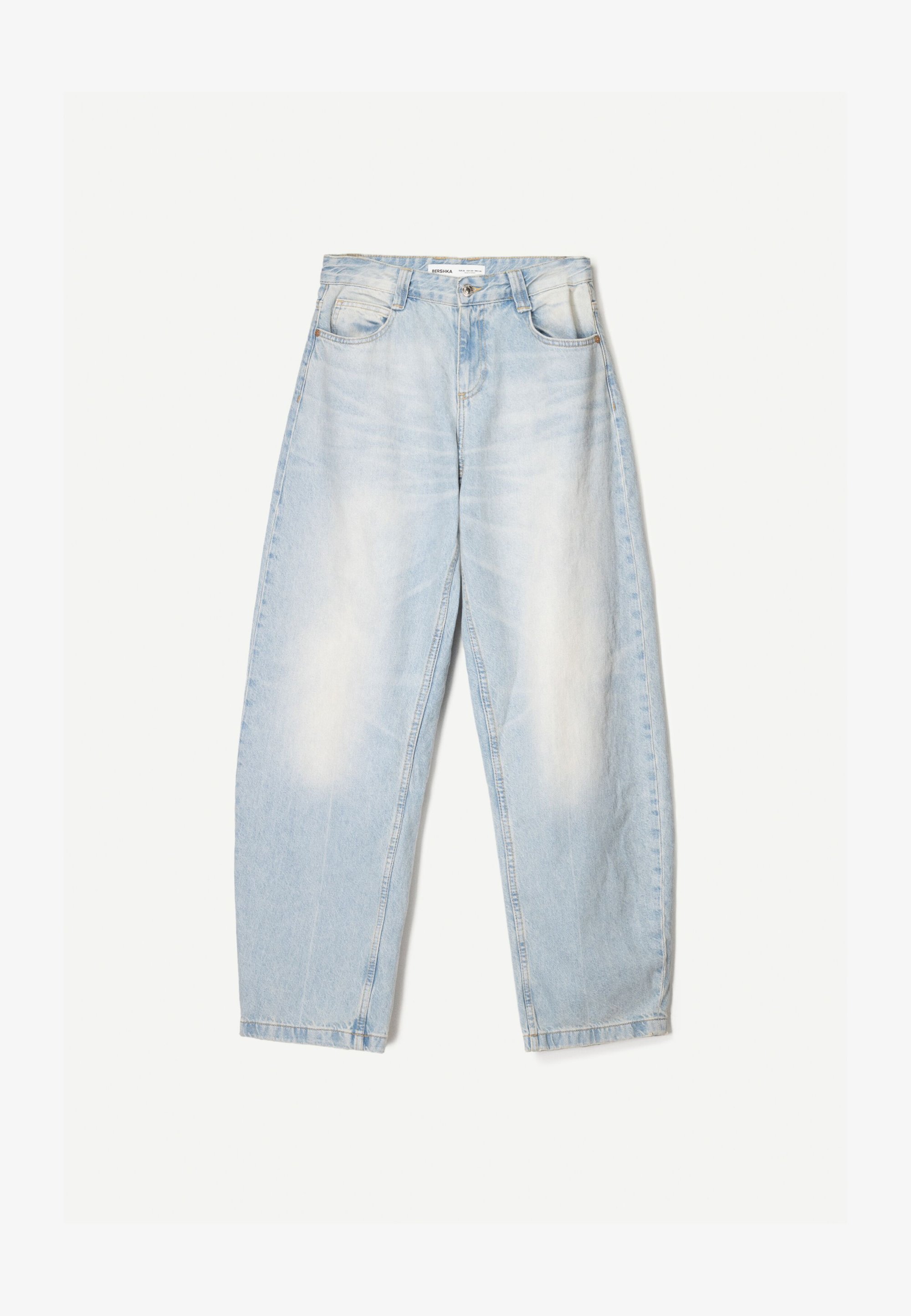 Bershka BALLOON - BAGGY - Relaxed fit jeans - lichtblauwe denim