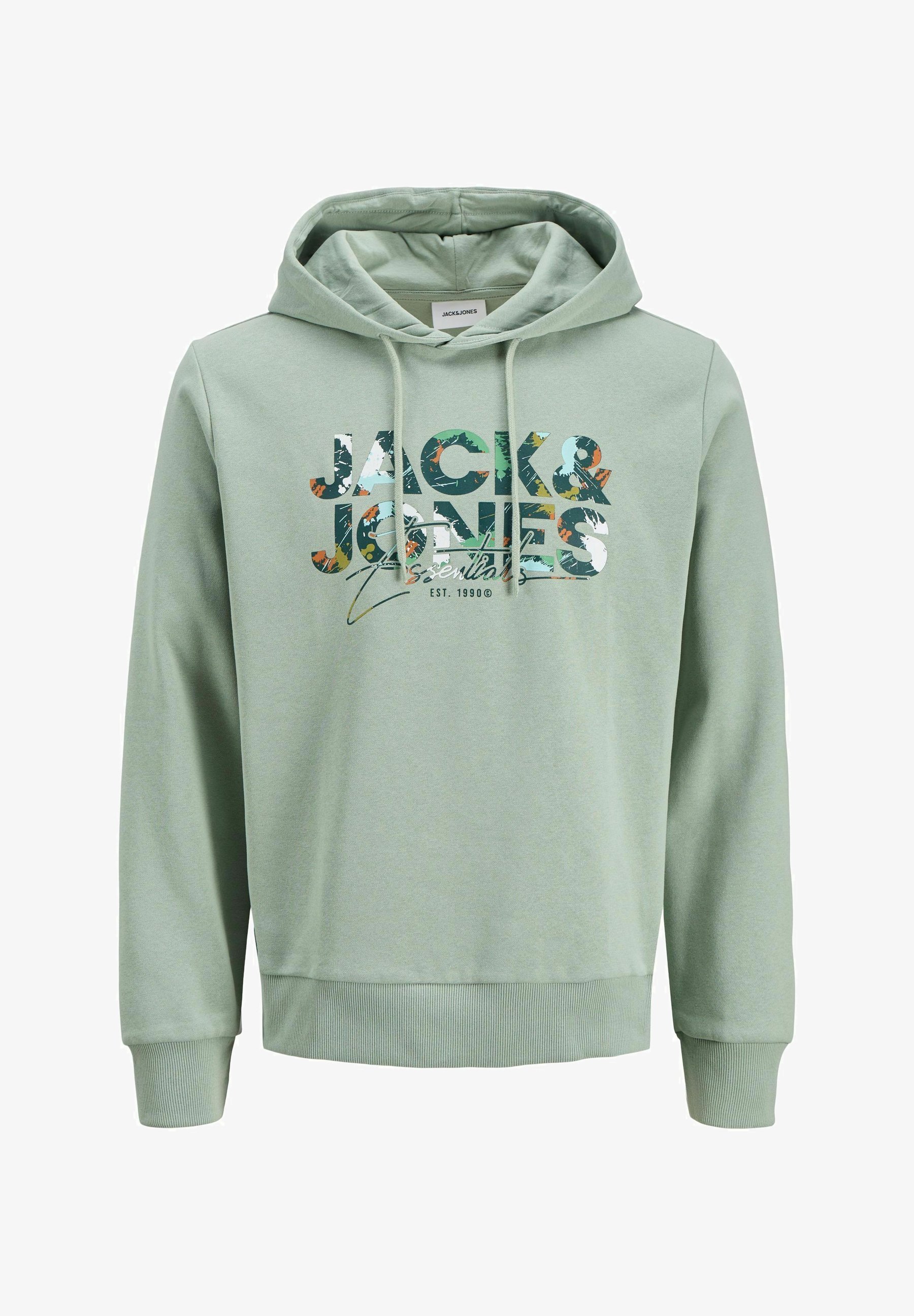 Jack & Jones Plus Size Logo - Hoodie - Eisberggrün