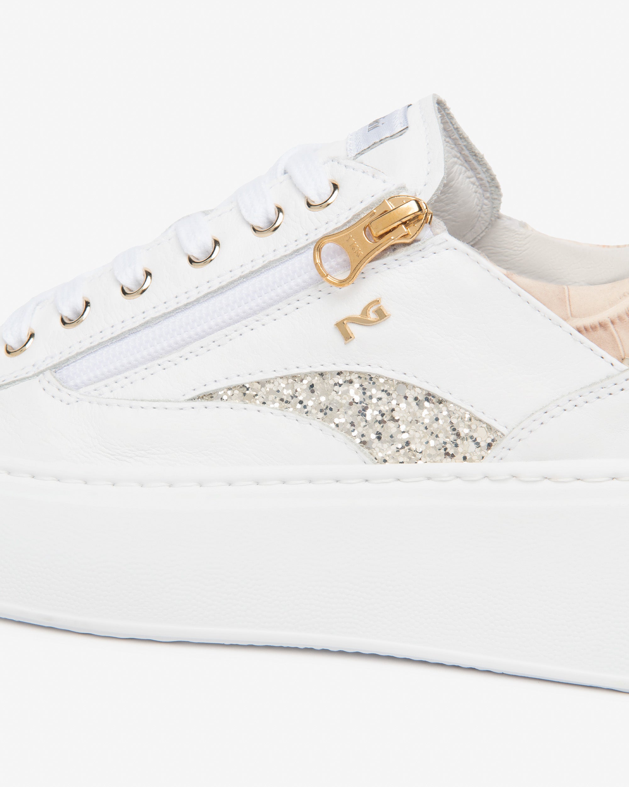  Damen-Sneaker aus Leder und Funktionsmaterial