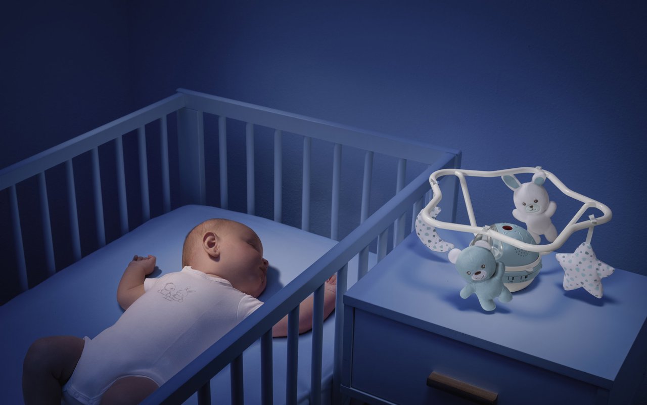 Κινητό Κούνια με Προβολέα Rainbow