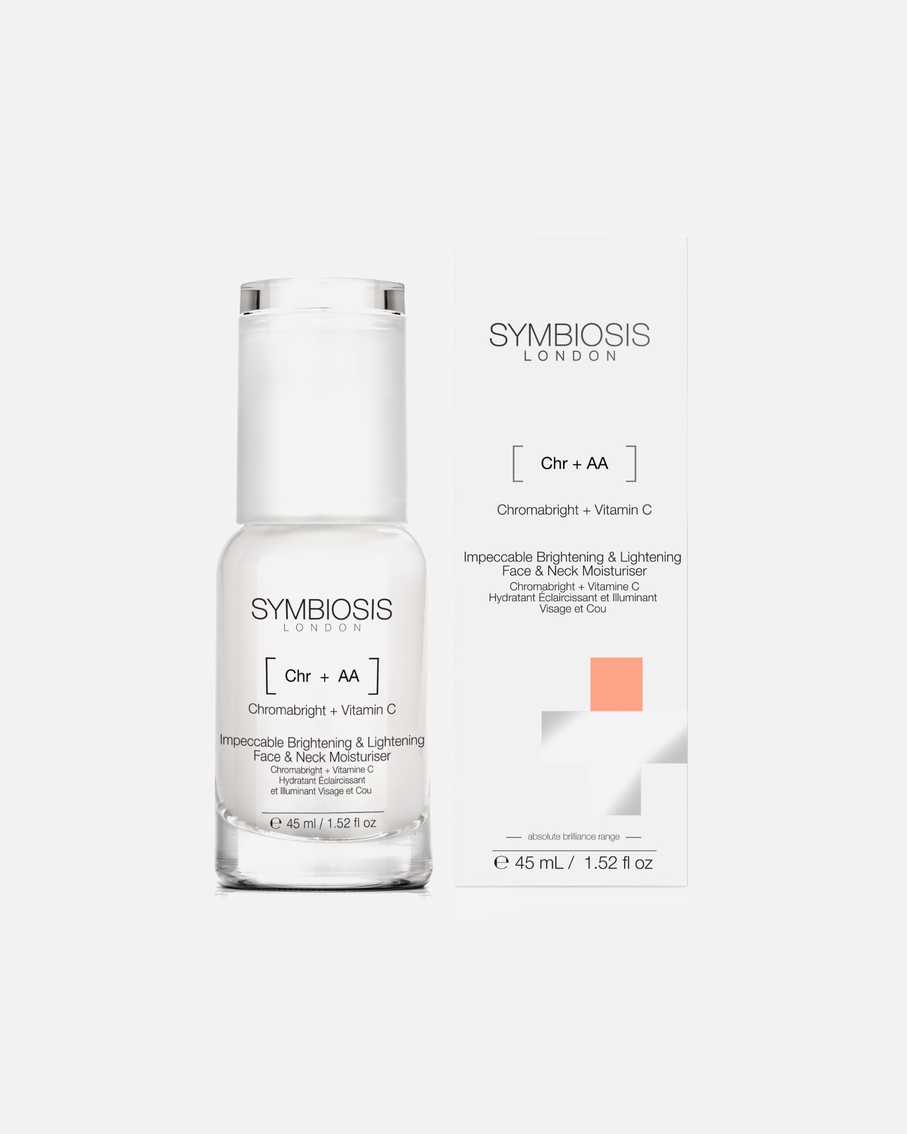Symbiosis [Chromabright + Vitamin C] Hydratant Éclaircissant et Illuminant Visage et Cou