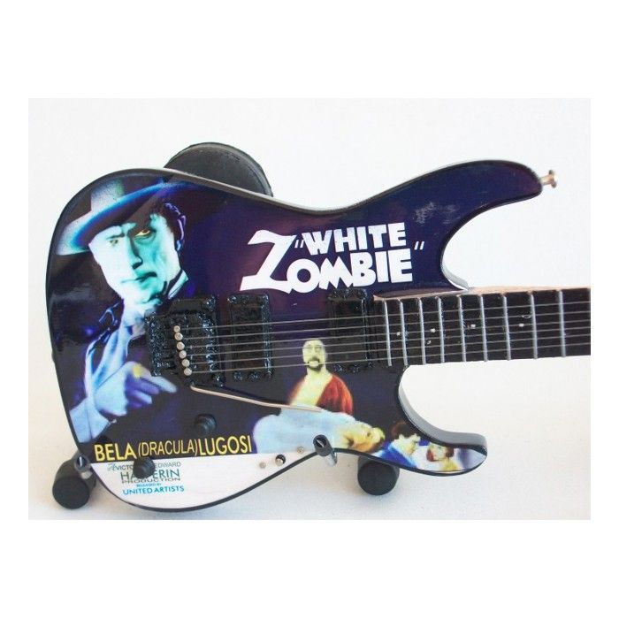 Guitarra miniatura ESP White Zombie de Kirk Hammett (Metallica)