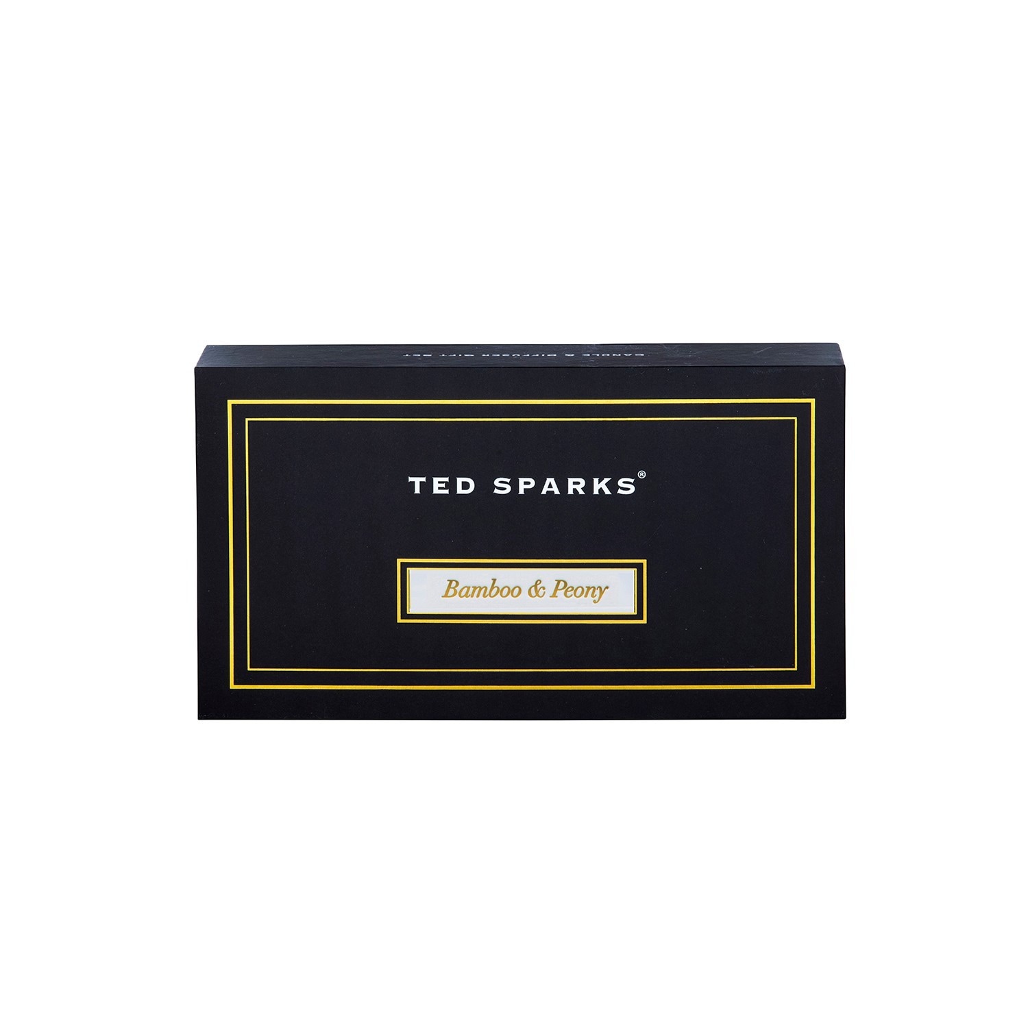 Set de vela y difusor para el cuidado corporal de bambú y peonía de Ted Sparks – 1 pieza