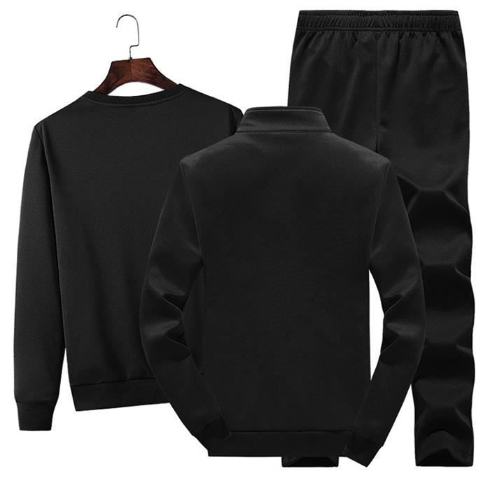 FUNMOON Men's Jacket + Pants + Long Sleeve T-Shirt 3-Piece Tracksuit Set, Size S, Boys' Jogging Suit