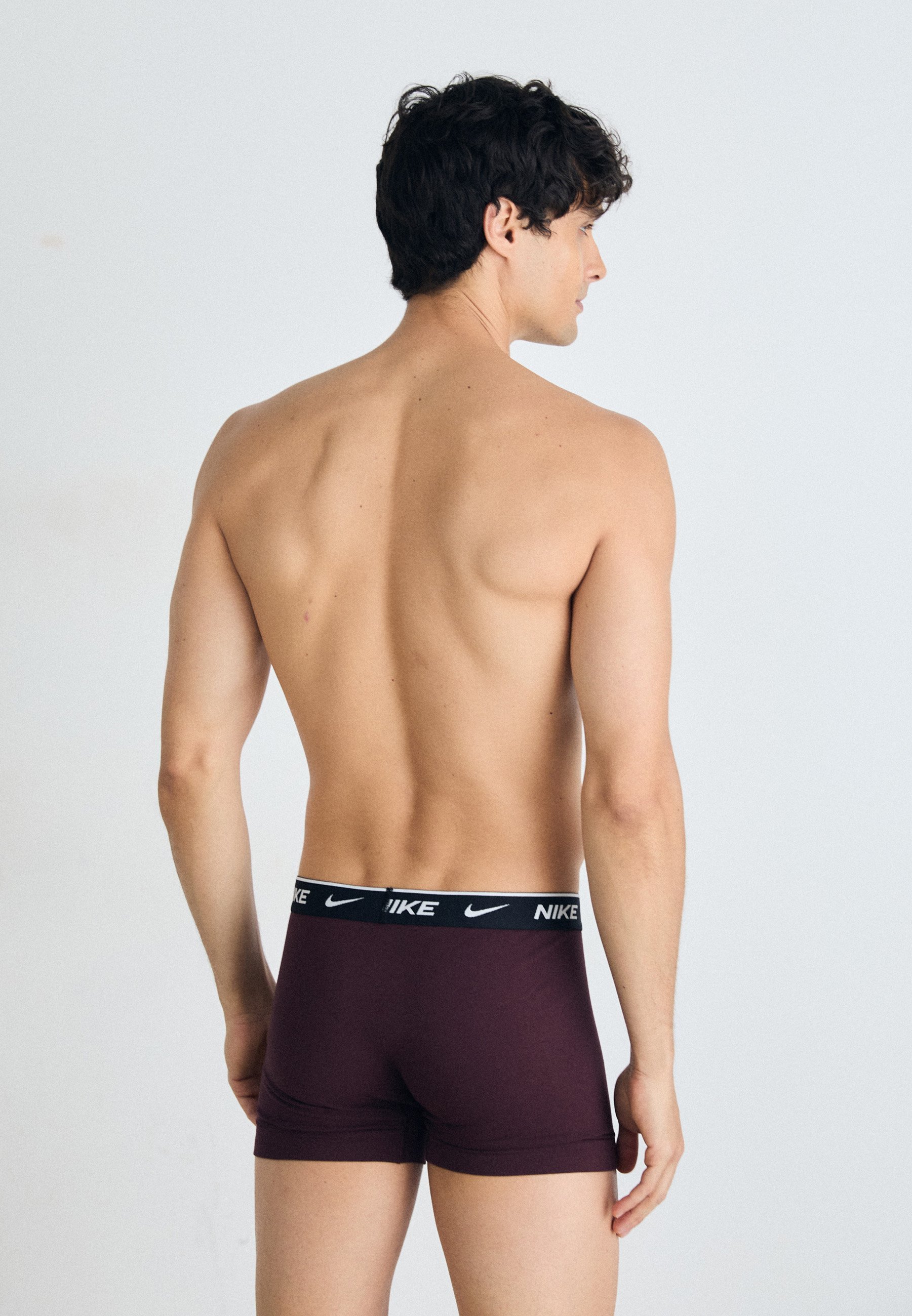 Slip Nike Underwear TRUNK PACK da 2 pezzi - blu uniforme/bordeaux effetto schiacciato