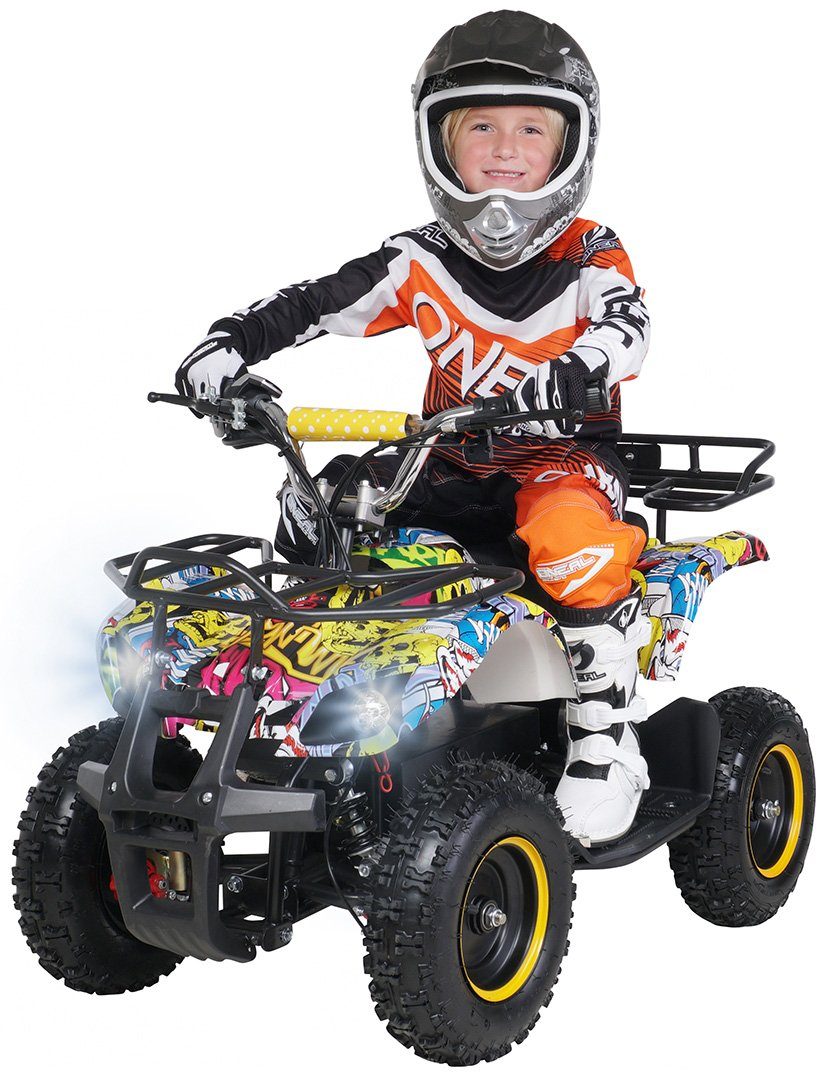 Actionbikes Motors elektrische kinderquad Torino ATV 1000 W 36 V, draagvermogen 50 kg, (1 stuk), compacte quad - veiligheidsbediening - geperforeerde schijfrem - tot 25 km/u