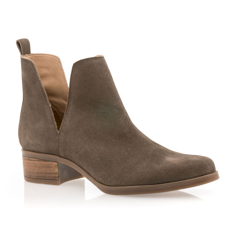 Grüne Damenstiefel / Stiefeletten