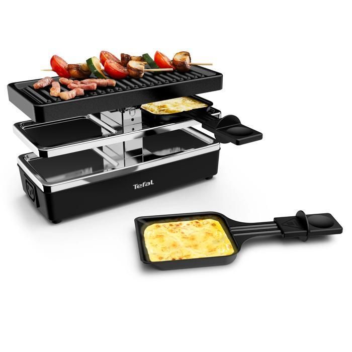 Parrilla eléctrica para raclette Tefal Plug & Share, para 2 personas, tamaño modular, RE230812