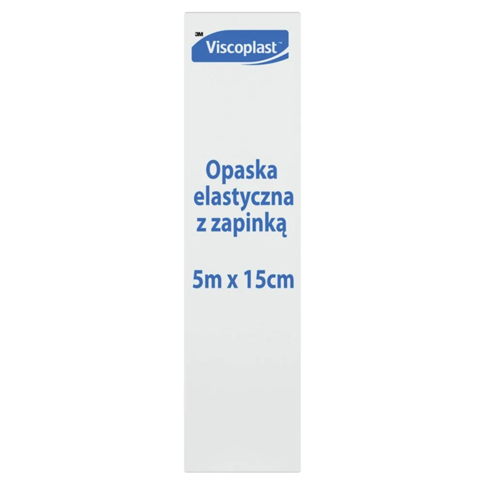 Viscoplast, Opaska elastyczna z zapinką, 5x0,15m