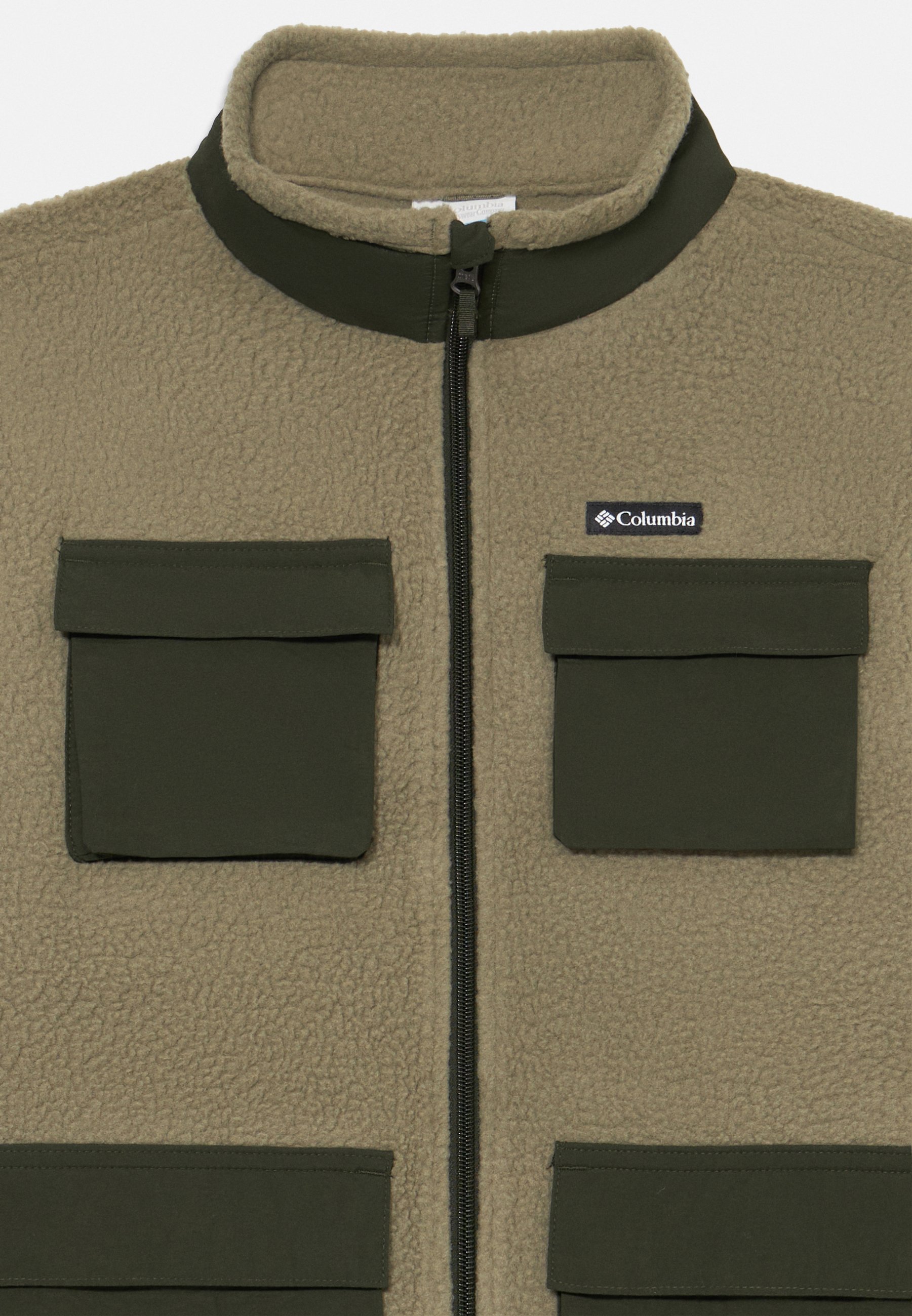 Columbia JASPER RIDGE FULL ZIP UNISEX - Flīsa jaka - akmens zaļa/zaļa ainava