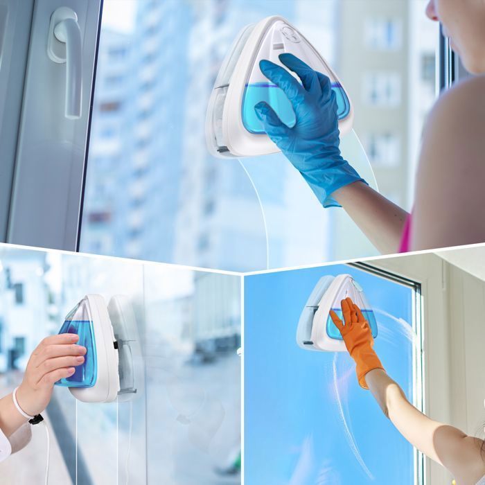 TTLIFE Lave Vitre Magnétique Double Vitrage, Nettoyeur de vitres magnétique, Nettoyant à vitres Double Face, Outil de Brosse