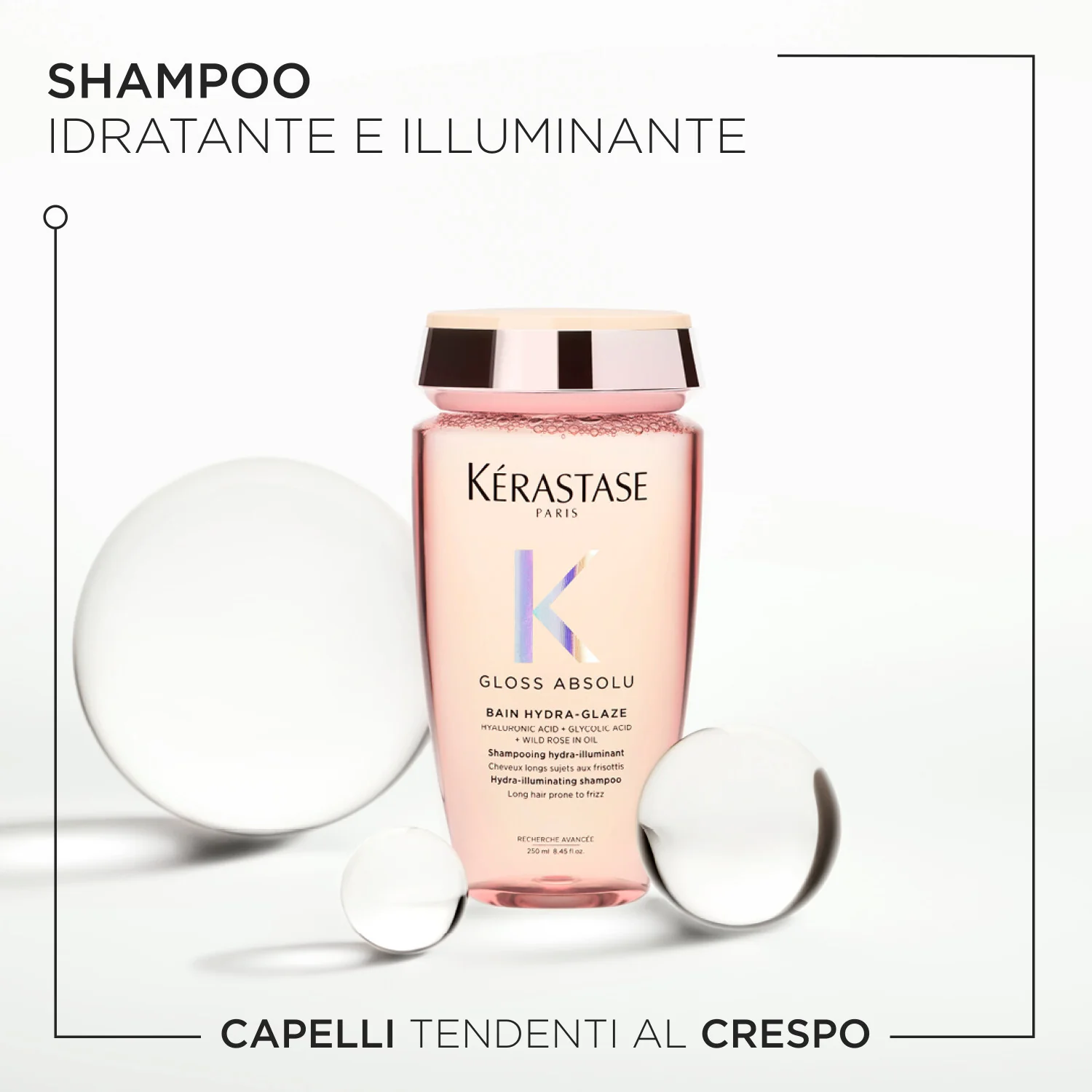 Gloss Absolu Cofanetto Gloss Absolu Holidays 2025 - Cofanetti per Capelli, Shampoo Illuminante, Balsamo Illuminante Capelli, Spray Termo Protettivo