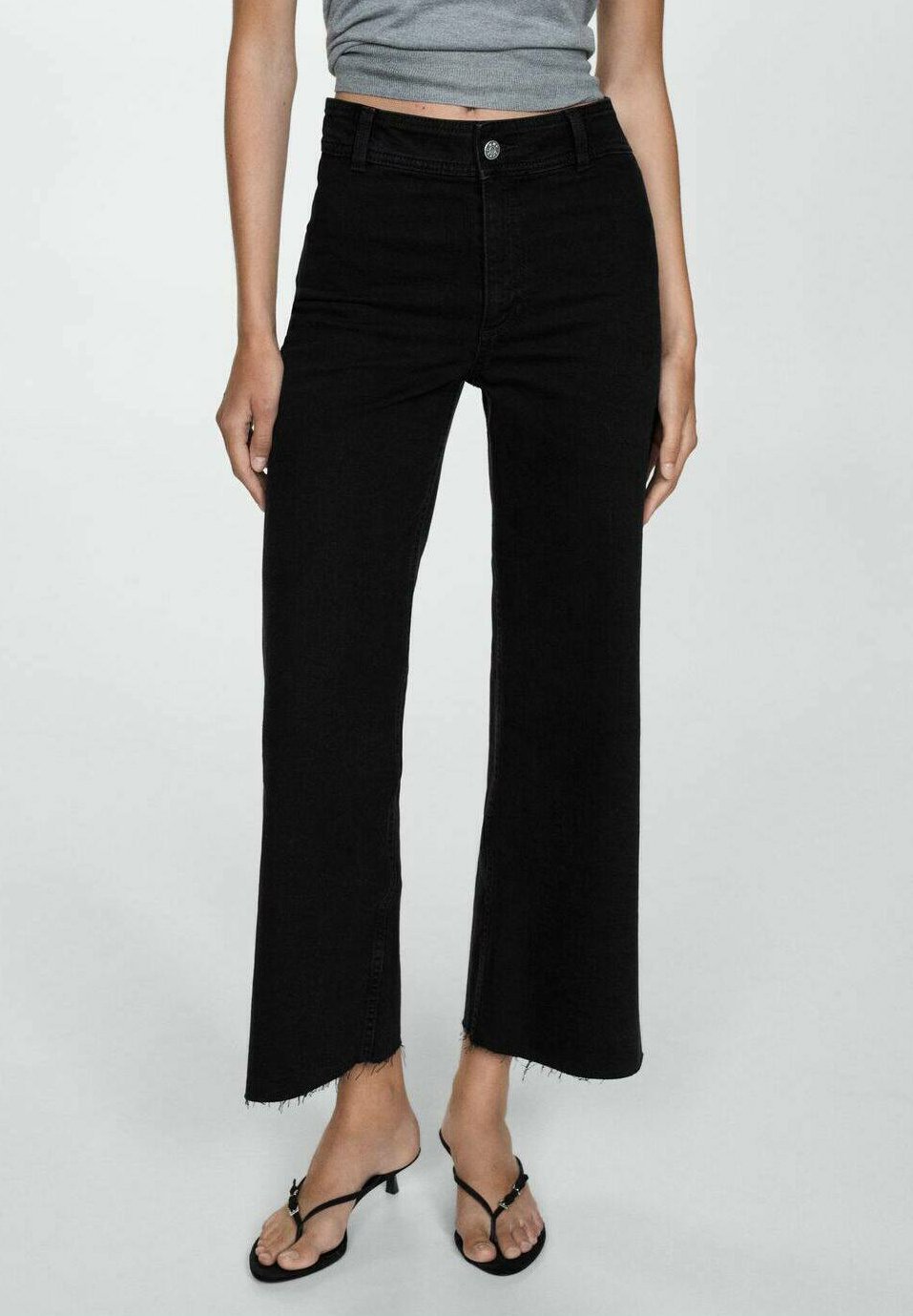 Mango flared jeans - zwarte denim