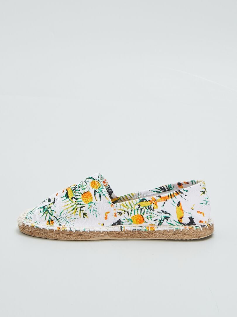 Alpargatas Tropicais - Brancas