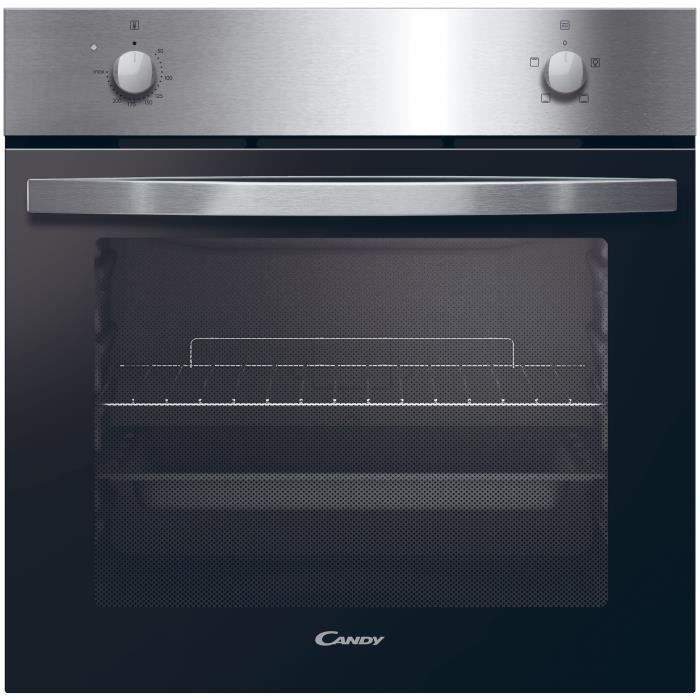 Forno da incasso - Convezione naturale - CANDY FIDC X100 - 70L - Acciaio inox e nero - Classe energetica A