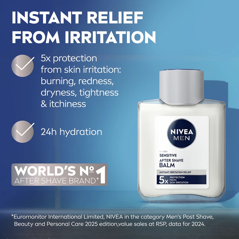 NIVEA MEN jautriai odai balzamas po skutimosi