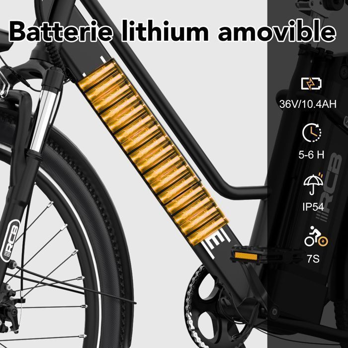 RCB RK8S  Vélo Électrique Urbain 26