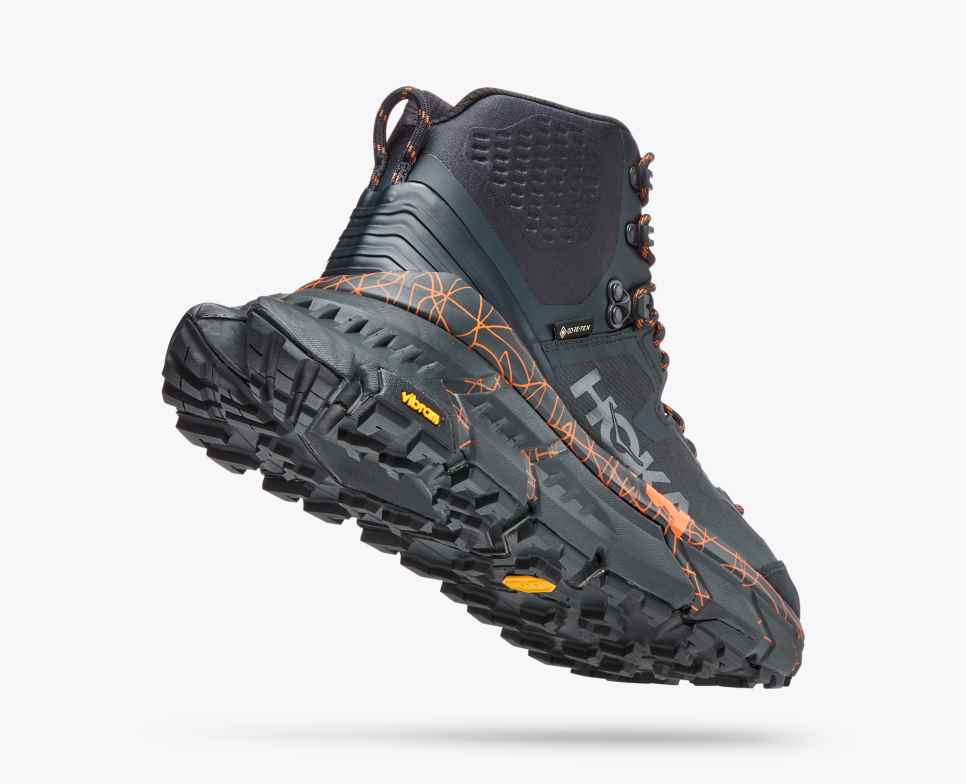 HOKA Tennine Hike GORE-TEX Blauw Grafiet/Kaki Oranje