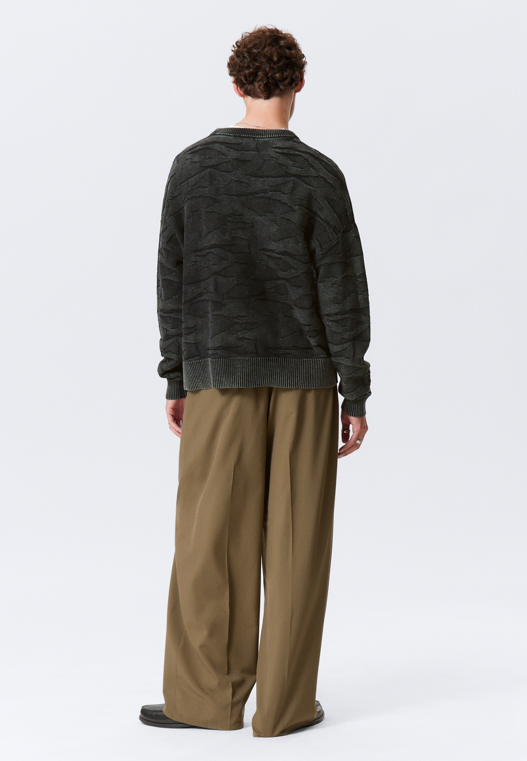 Maglione Weekday BOXY GRAPHIC - struttura nera