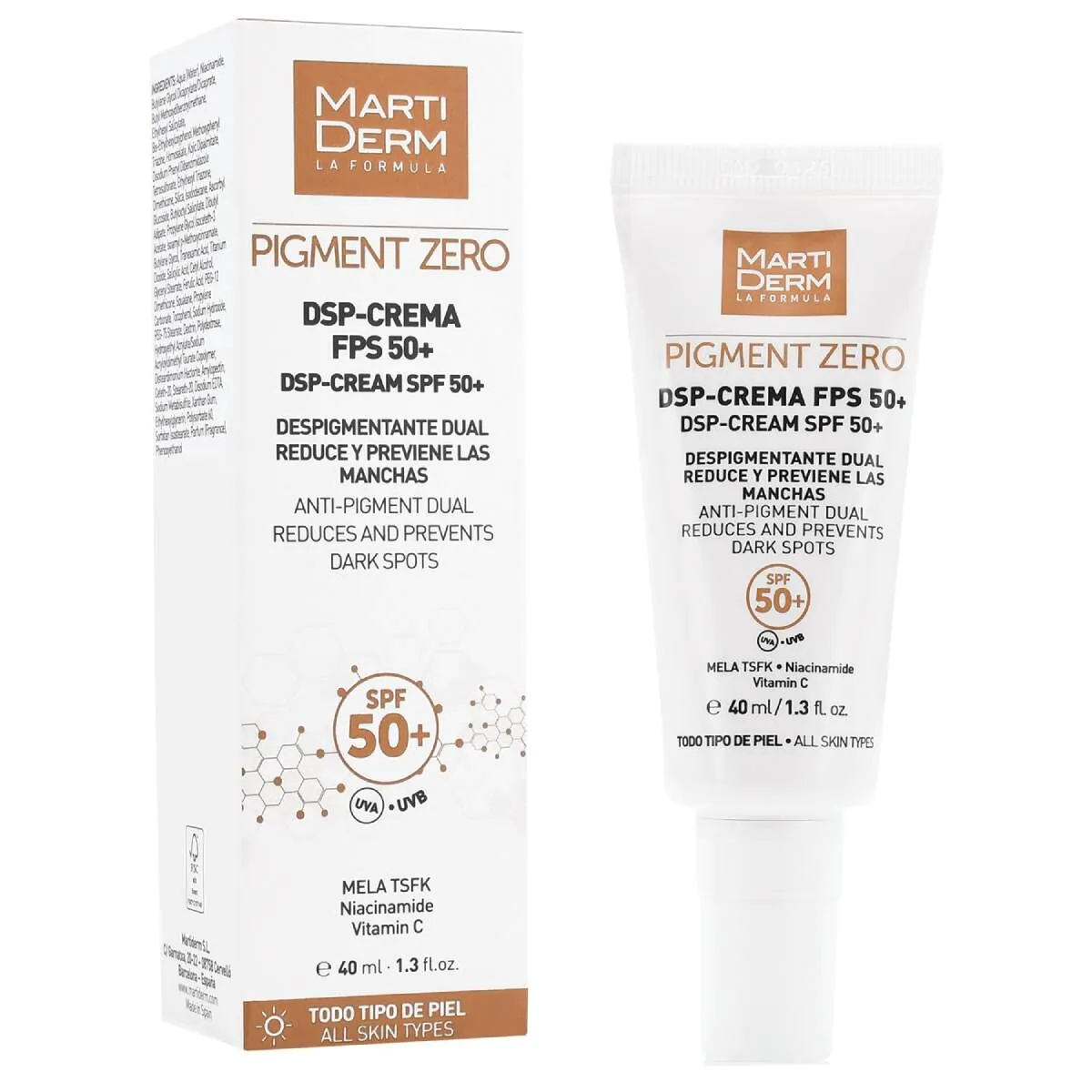 Martiderm Pigment Zero DSP Krem do twarzy SPF50+ 40ml