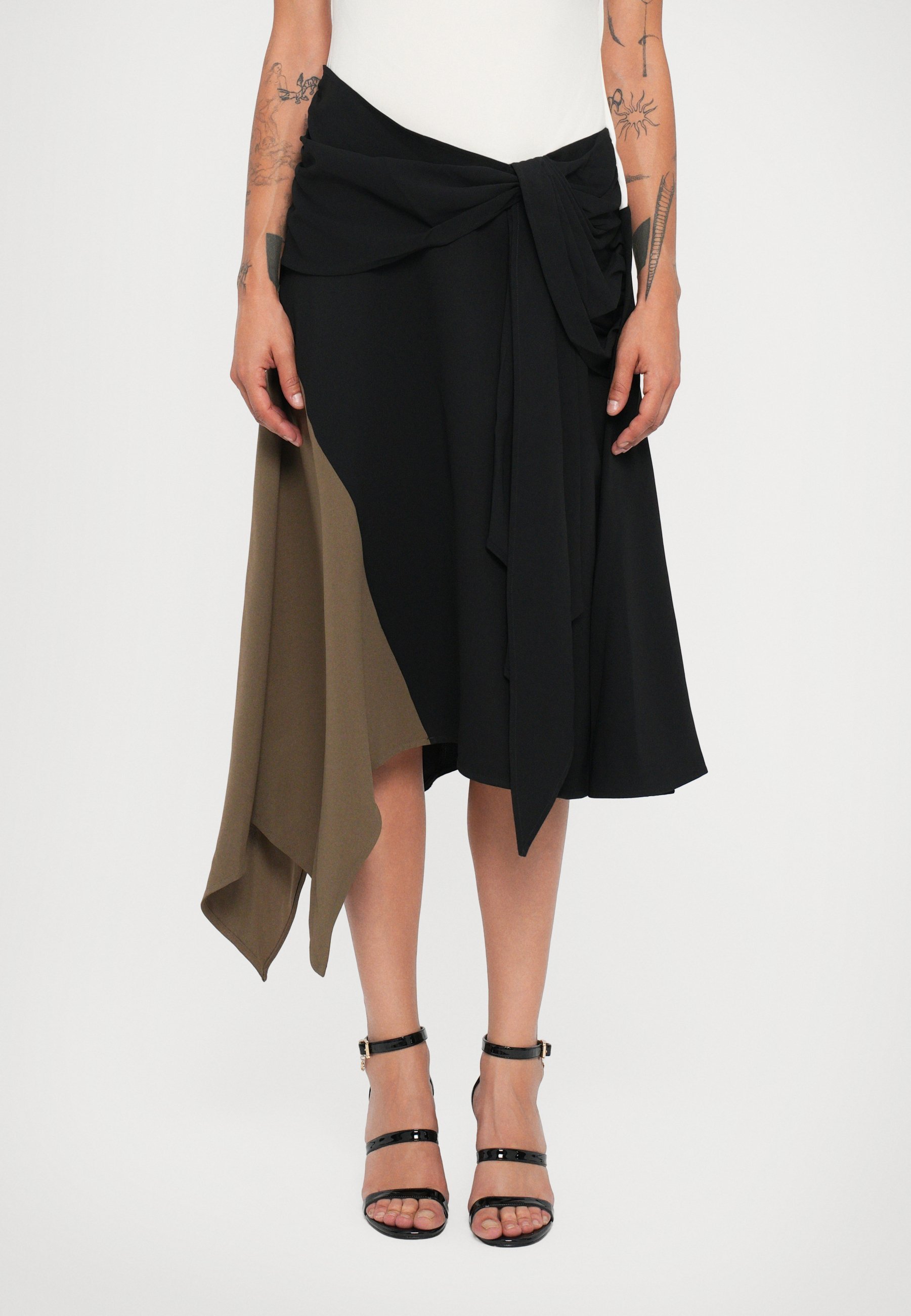 STAUD DAVINA JURK - Maxi-jurk - zwart/multicolor