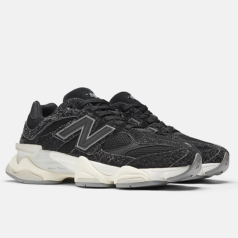 Unisex 9060 - Zeezoutzwart en lichtgrijs