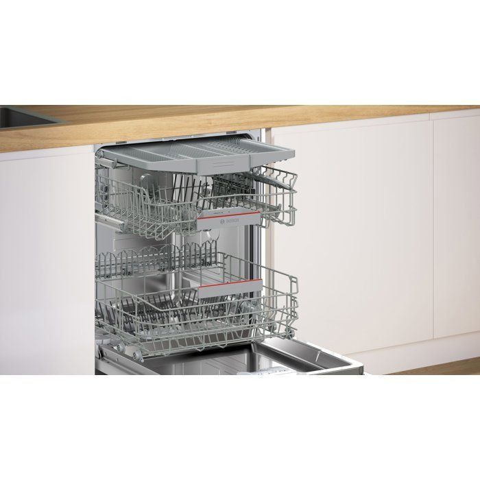 Lave-vaisselle tout encastrable BOSCH SMV4HCX07E SER4 - 14 couverts - L60cm - 42 dB - 6 programmes - Tiroir à couverts