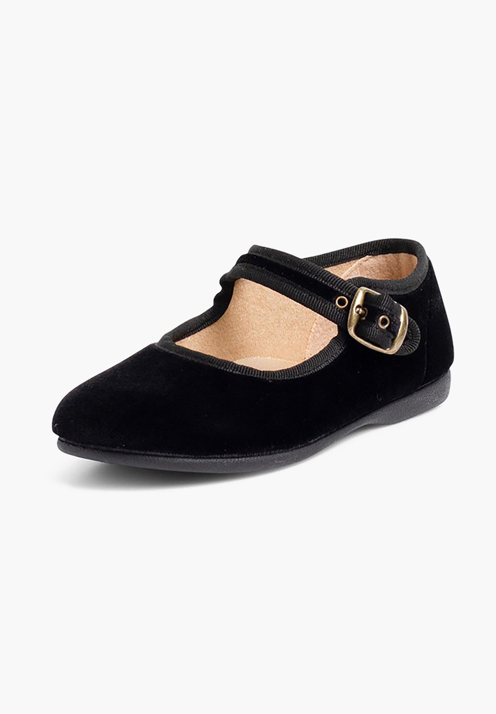 Detské topánky Pisamonas s zamatovou prackou - čierne