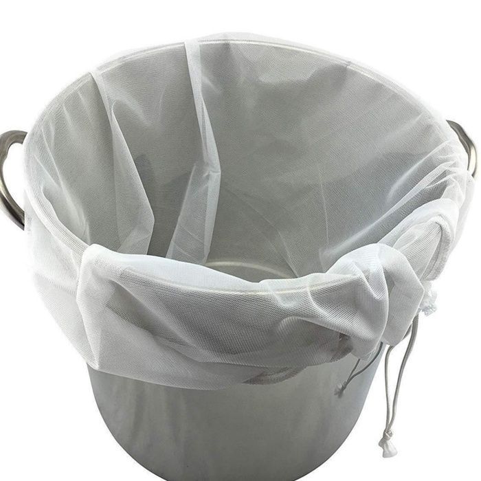Filter bags for brewing - reusable white filter bags - drawstring filter bags