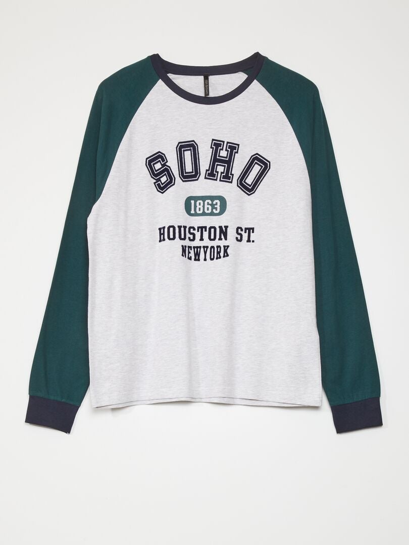 Jersey pyjama - 2-delig - GROEN