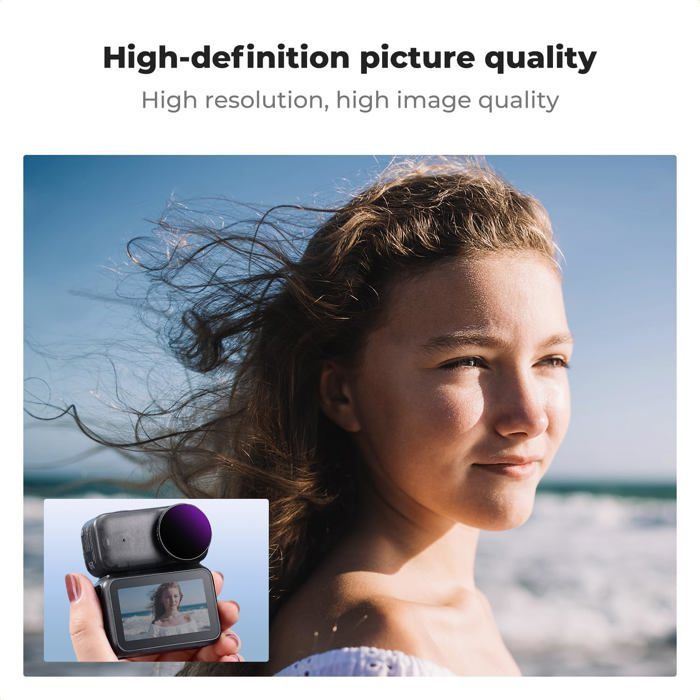 Filtre Black Diffusion 1/4 Compatible avec DJI Osmo Nano Standard Combo,Filtre Cinématographique à 28 Couches pour Vidéo/Vlog