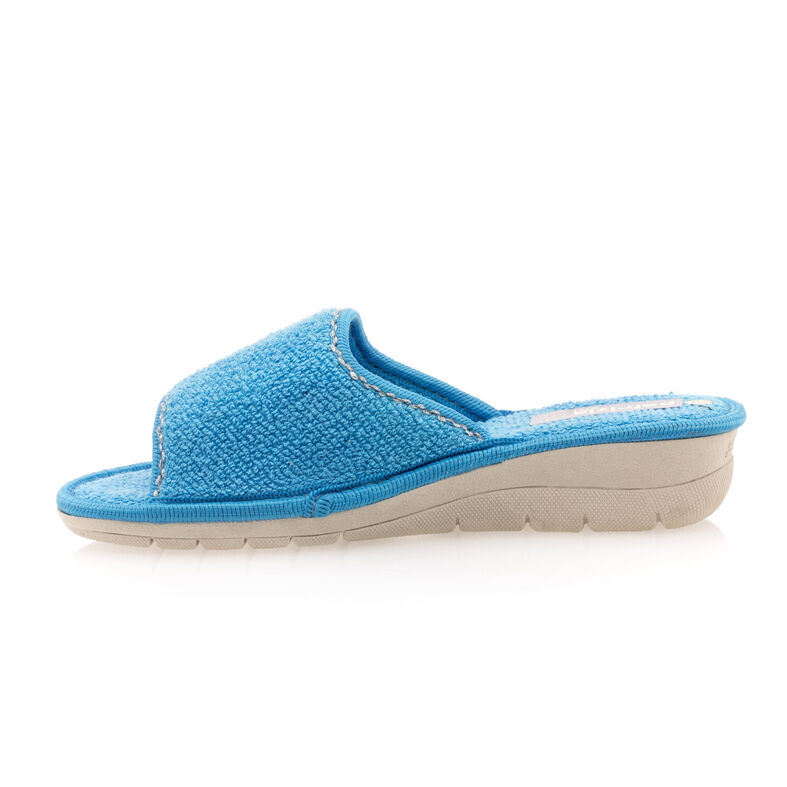 Blaue Damenpantoffeln