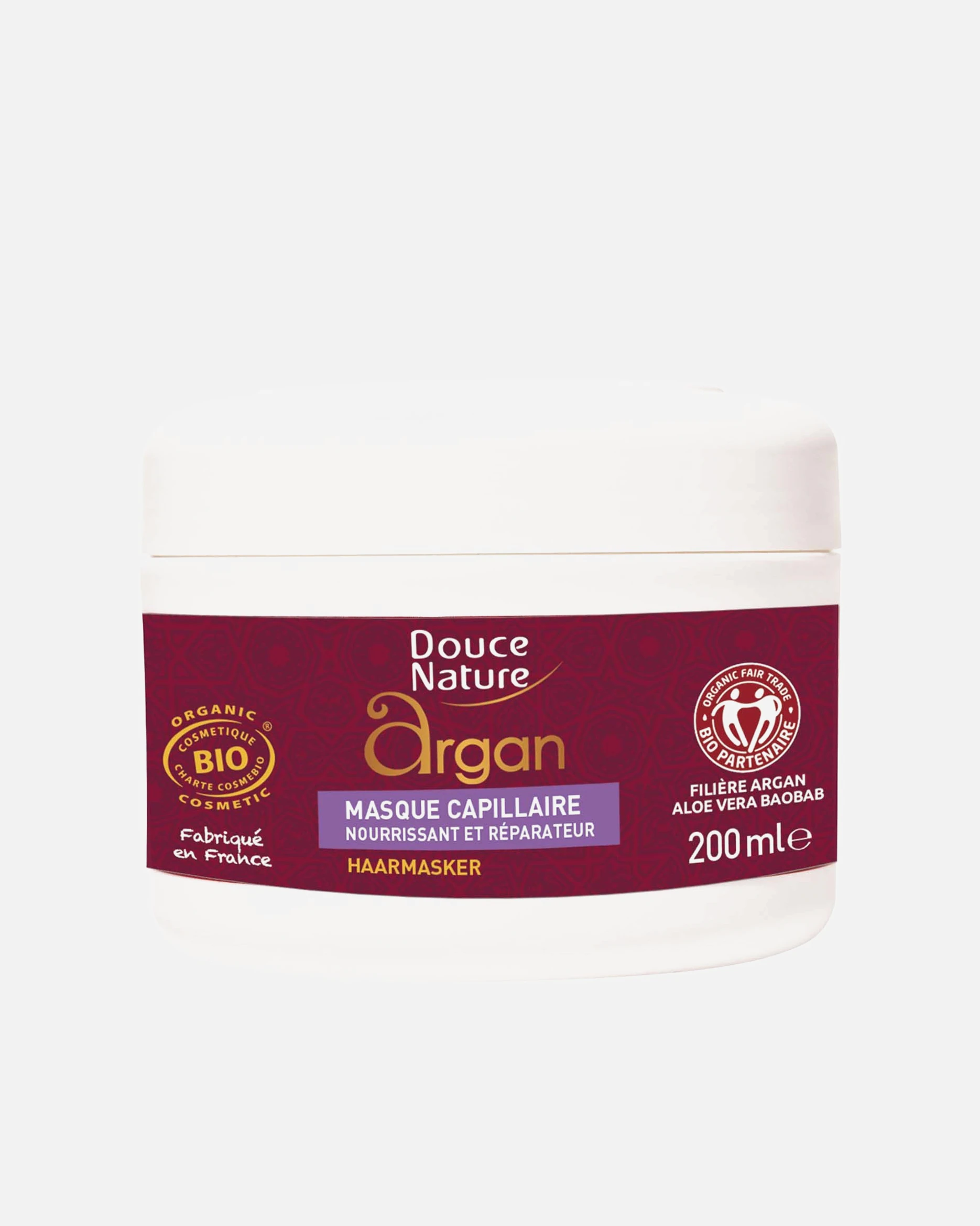 Douce Nature Masque capillaire cheveux secs et abimés Nourrissant
