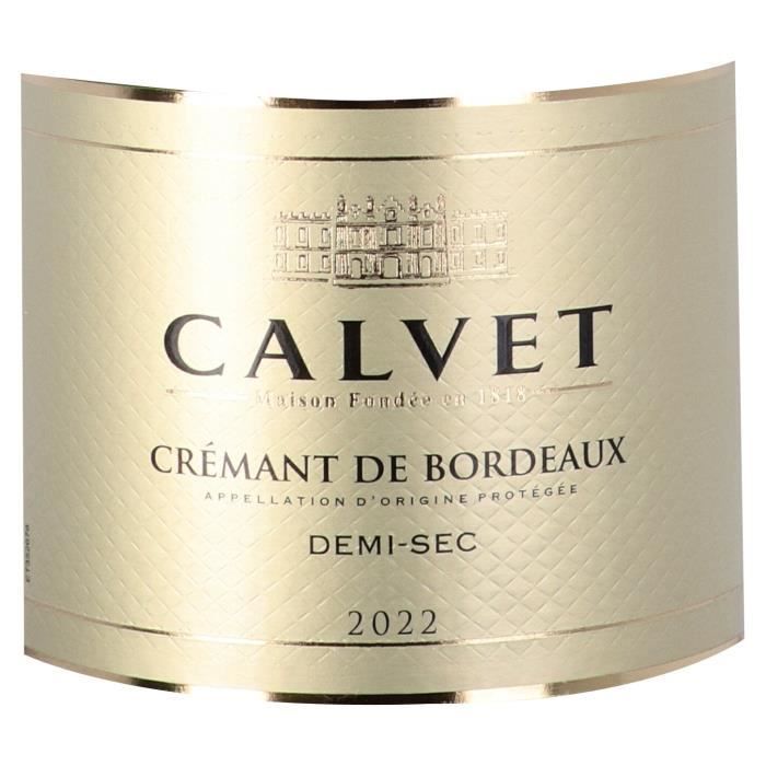 Calvet 2023 Crémant de Bordeaux Blanco Semiseco