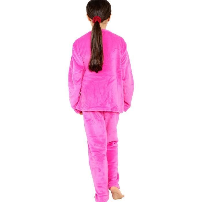 A2Z 4 Kinder Warmer Fleece-Zweiteiler Rundhals-Pyjama Jungen Mädchen Nachtwäsche-Set 5-13