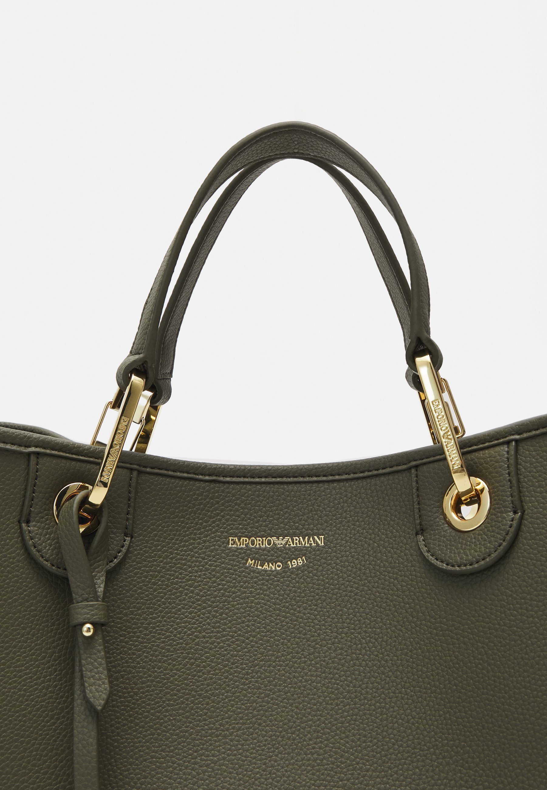 Emporio Armani Taschenset - Tragetasche - Militär/Leder