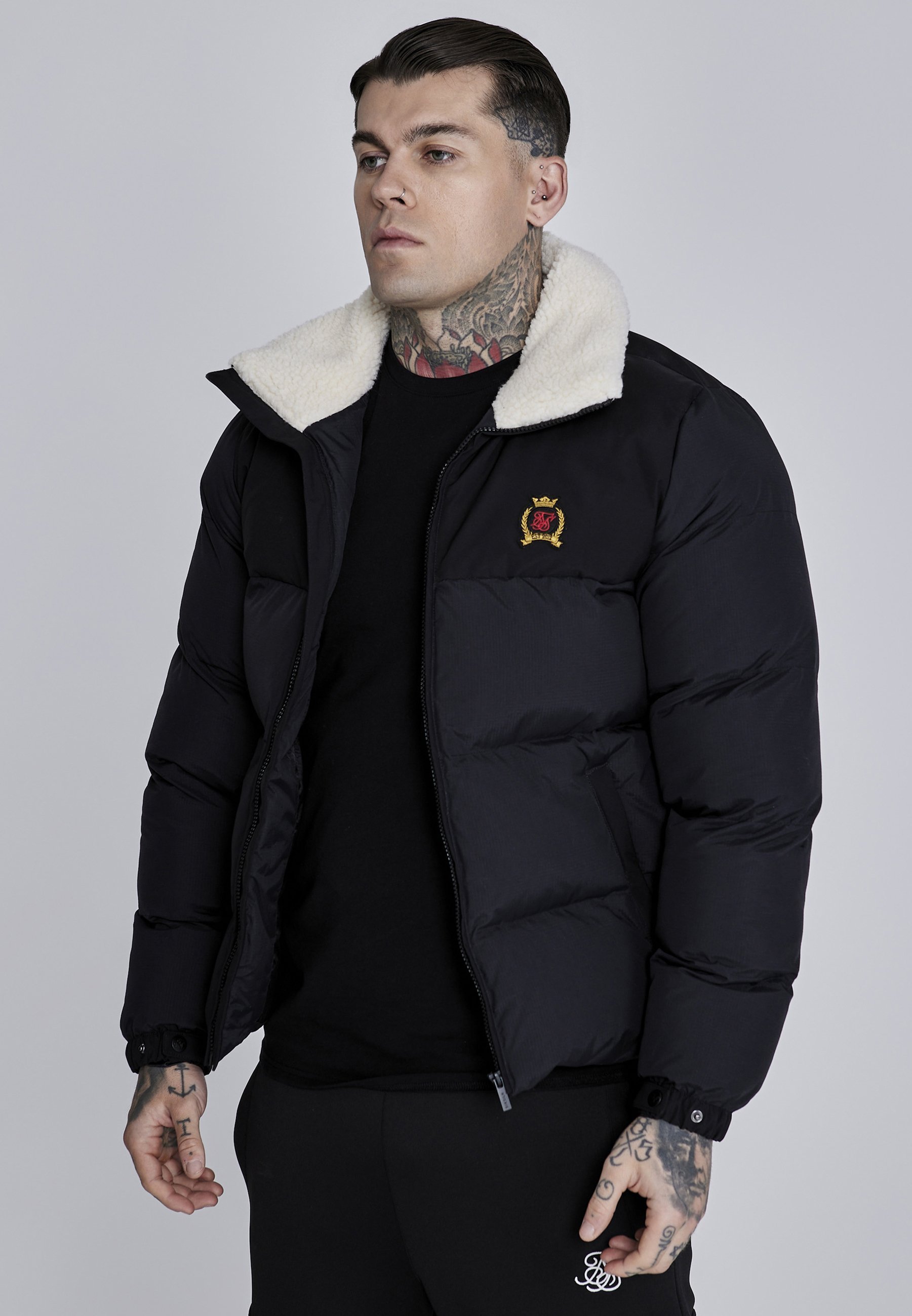Doudoune SIKSILK - Veste d'hiver - noire