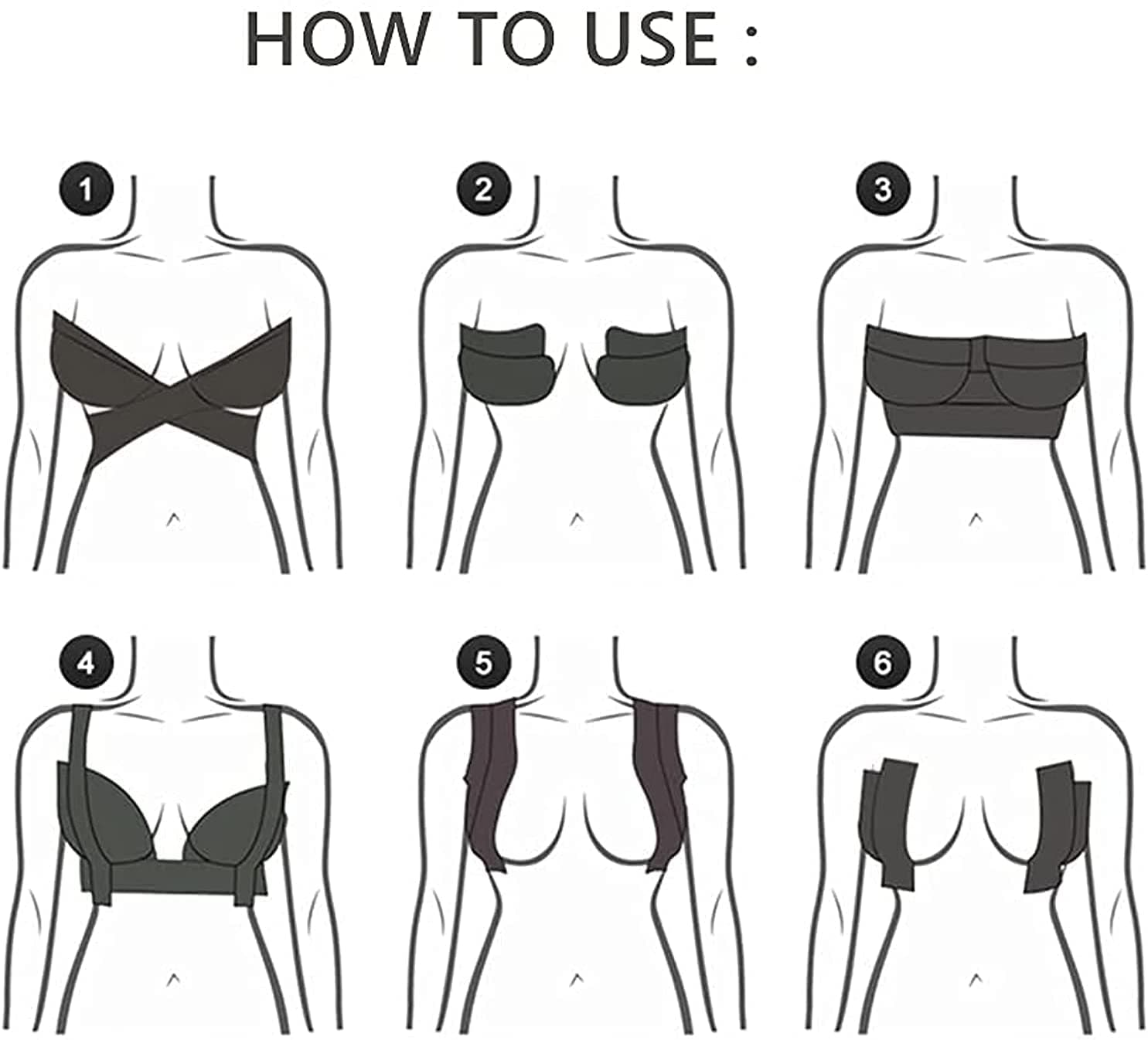 Fascia per il seno ShapeLux Underwear / Nastro adesivo per il seno – Color carne