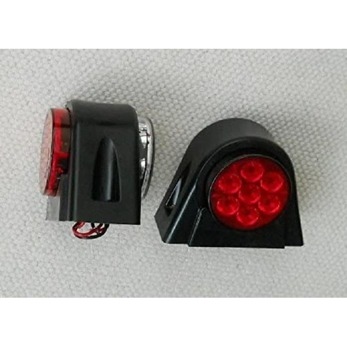 Pieces LED 24V Side Contour Marker Lights White Red Trailer Truck Caravan Chassis Motorhome