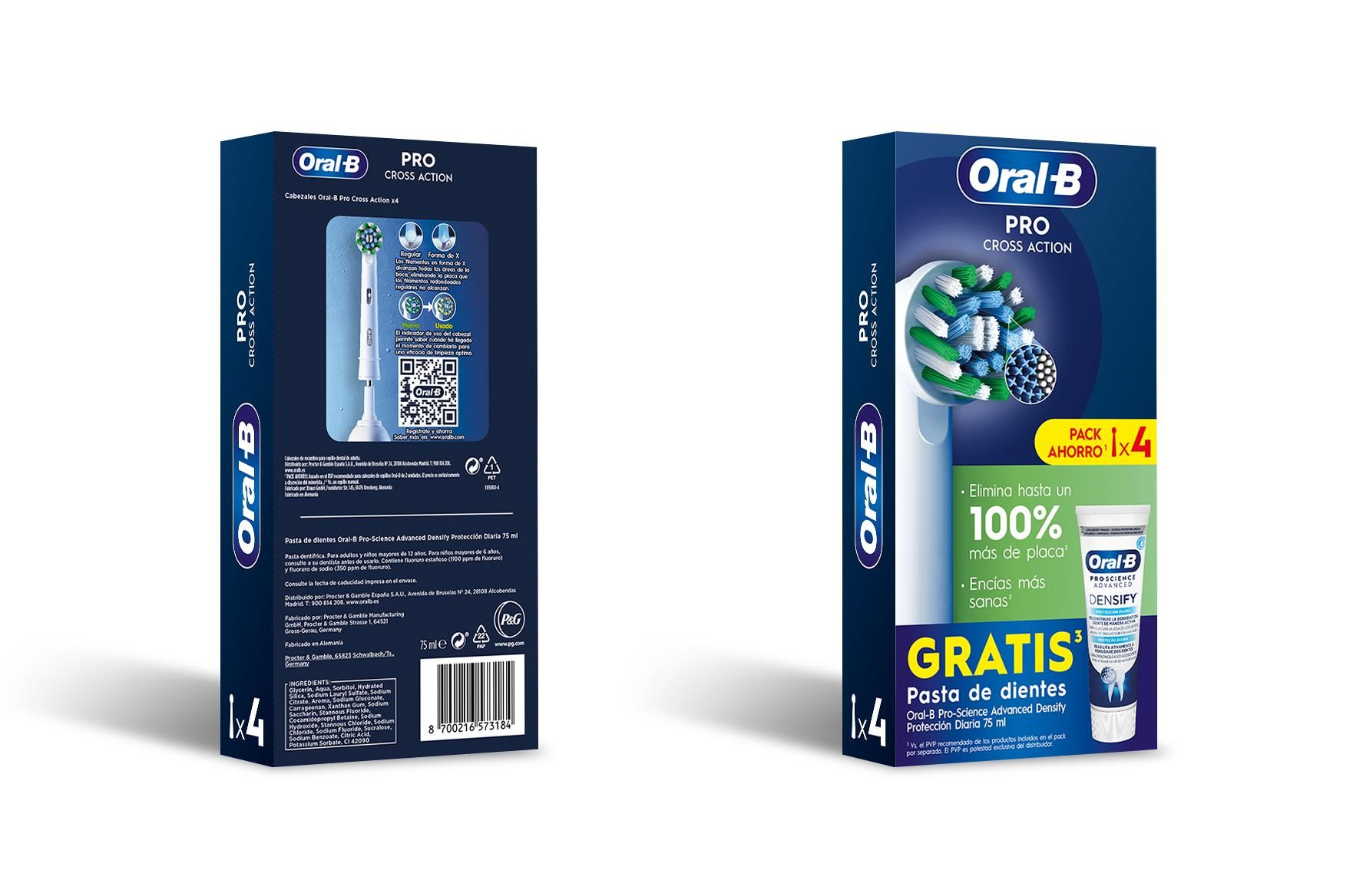 Pro CrossAction kefkové hlavice Zubná pasta Elektrické zubné kefky