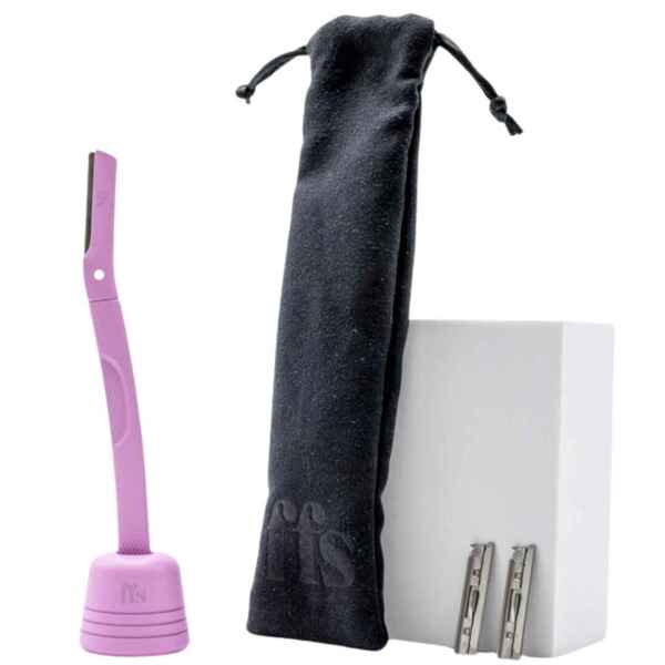 FFS Beauty Dermaplaning ansiktsset + stativ (Flamingo Rosa)