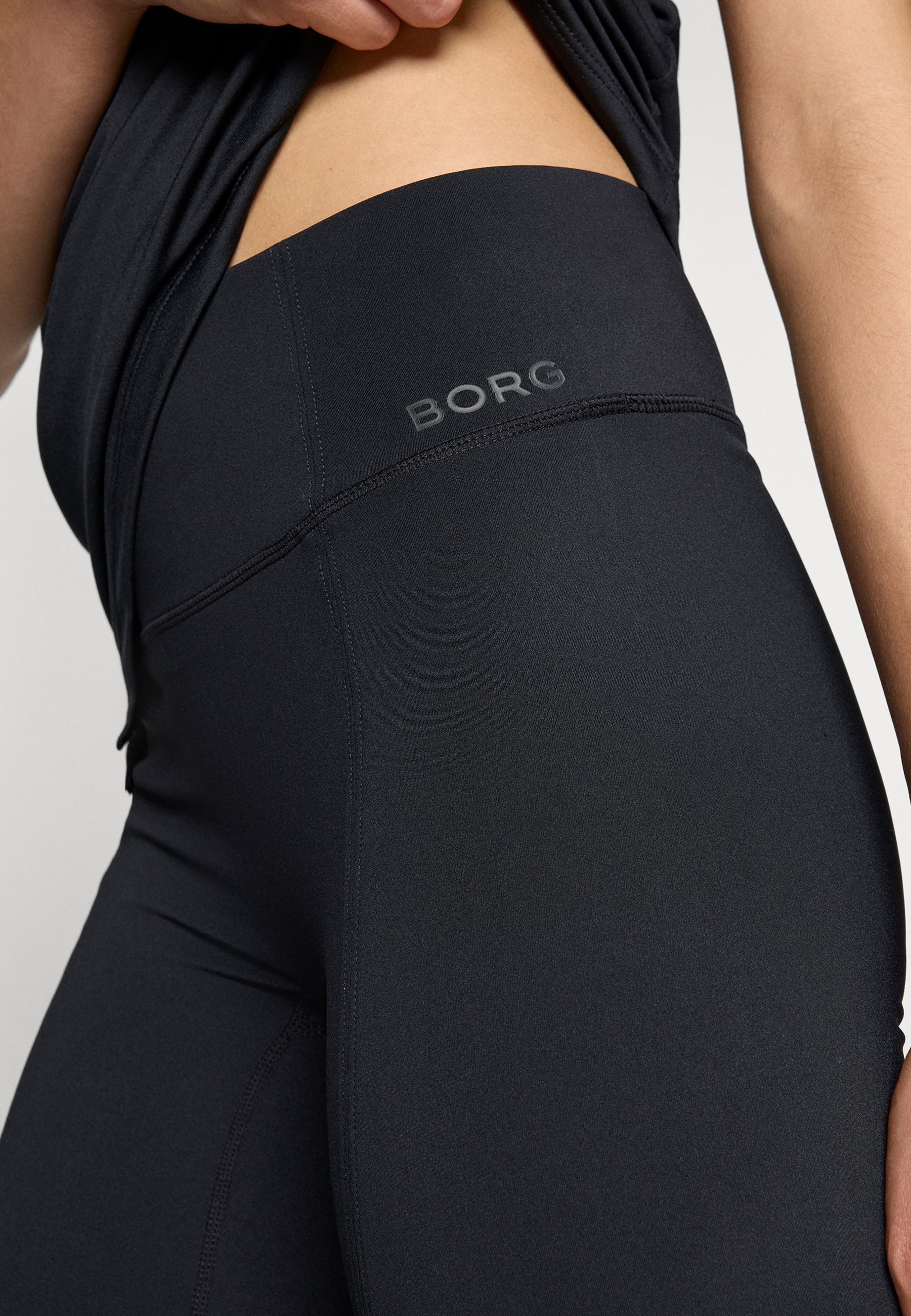 Björn Borg STUDIO FLARED SLIT - Leggings - black beauty