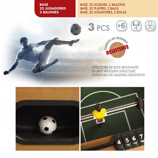 Medinis stalo futbolo stalas iš „Cbgames“