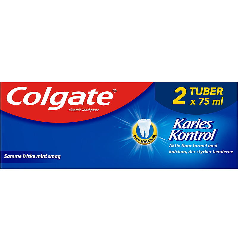 Confezione da 2 tubetti di dentifricio Colgate con fori in bocca Colgate