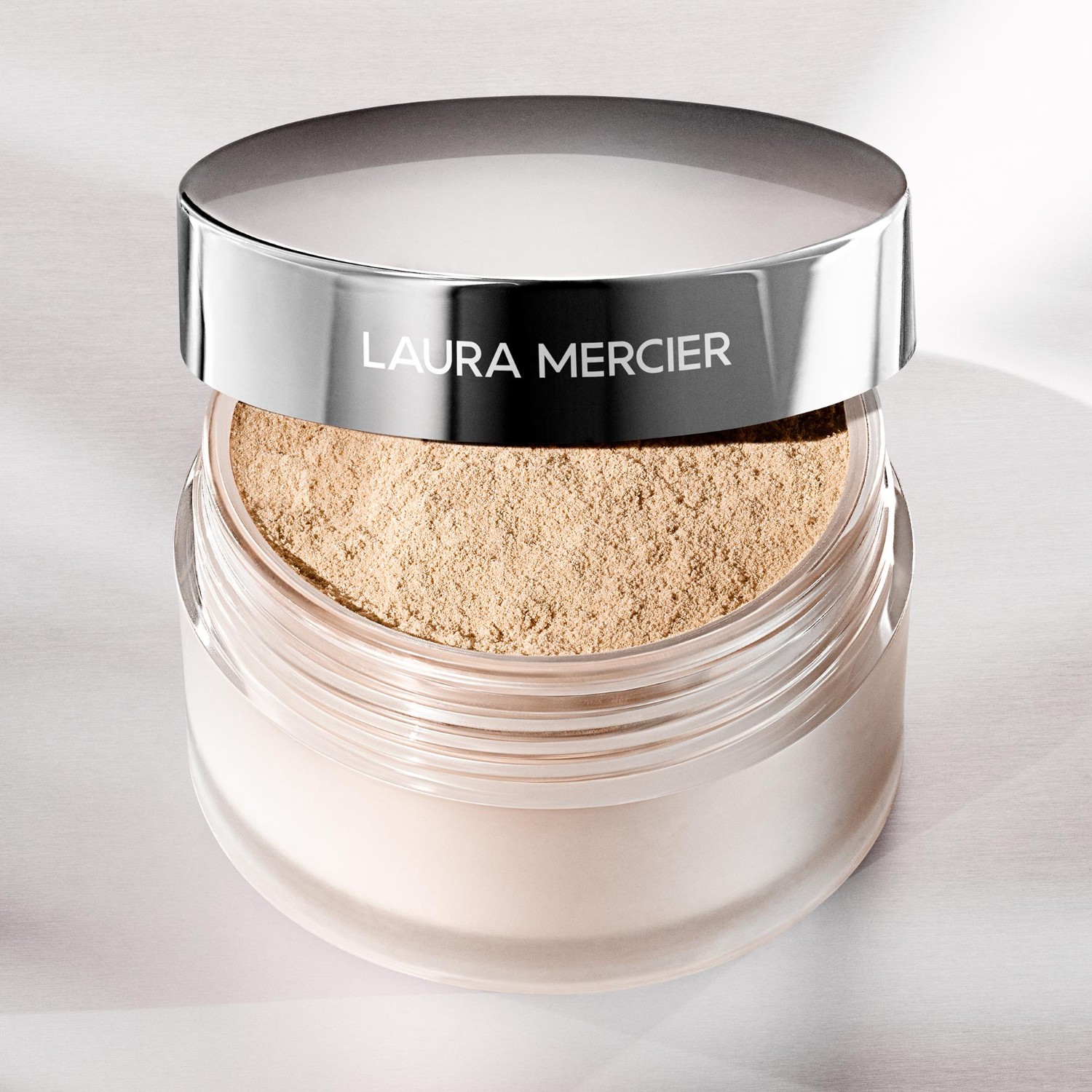 Cipria fissante Laura Mercier, trasparente, in polvere libera, riflettente - 29 g
