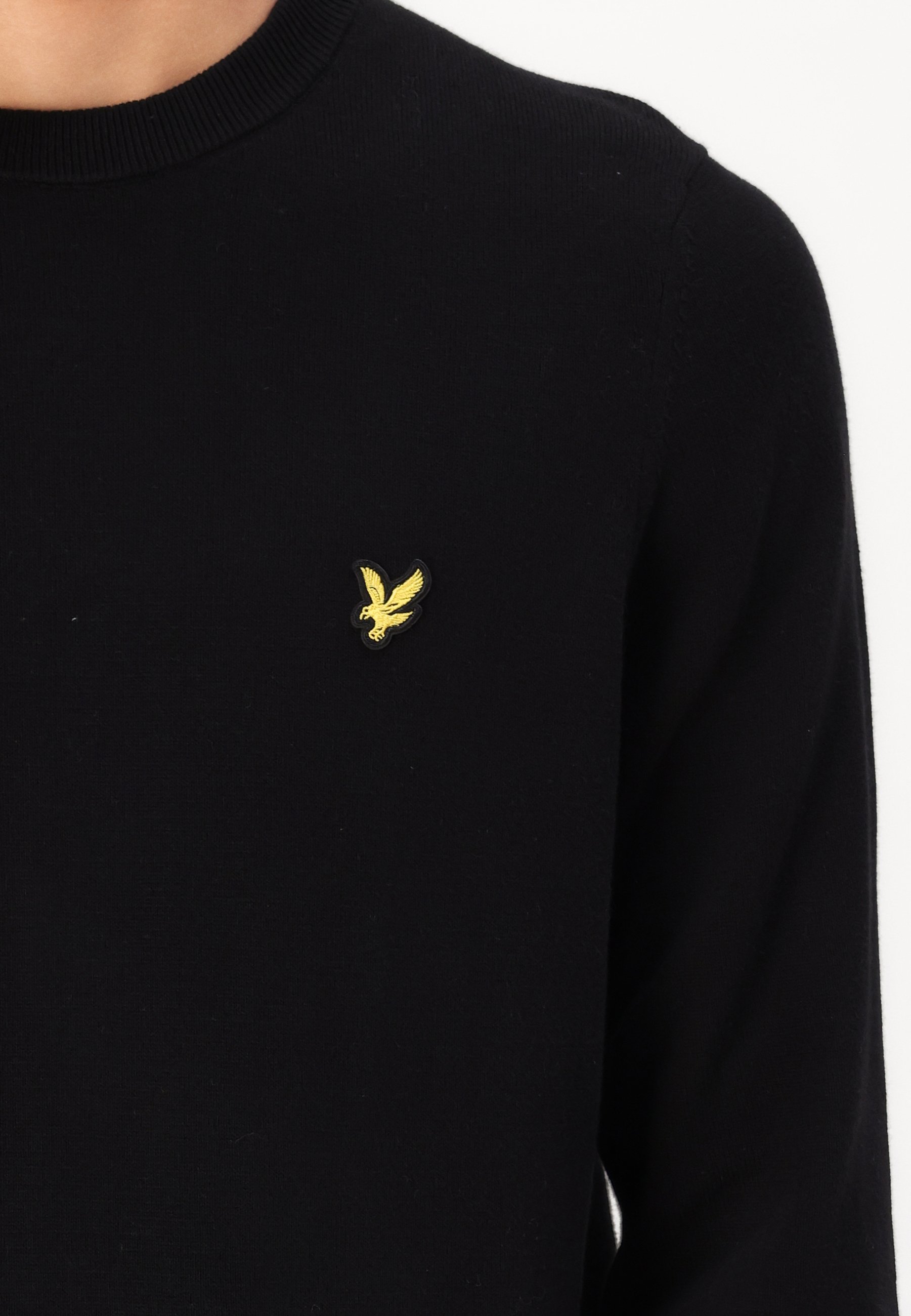 Lyle & Scott trui met ronde hals - Jumper - gitzwart